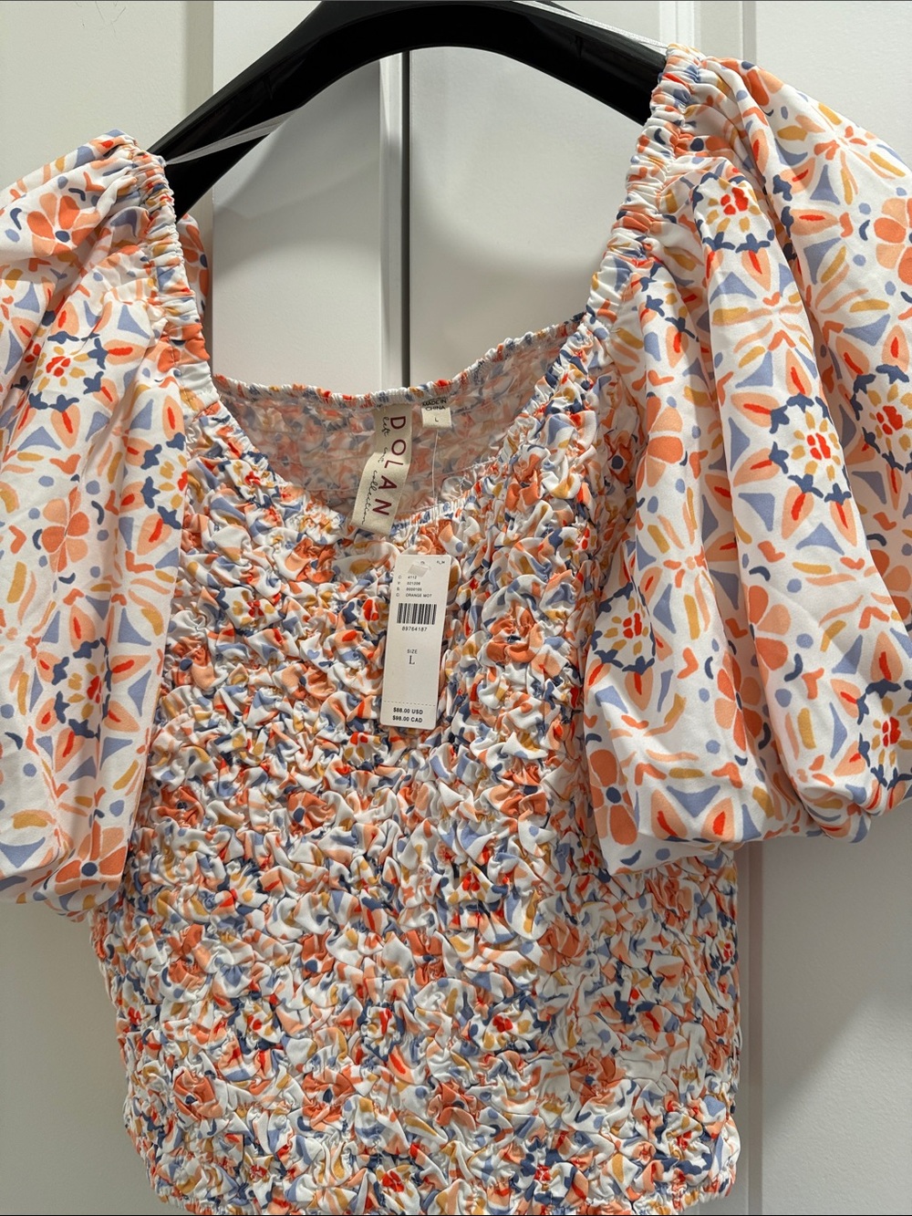 Anthropologie Dolan puffed sleeve princess top